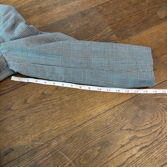 Vintage Wool Double Breasted Oversized Black Plaid Blazer - Picture 10 of 10